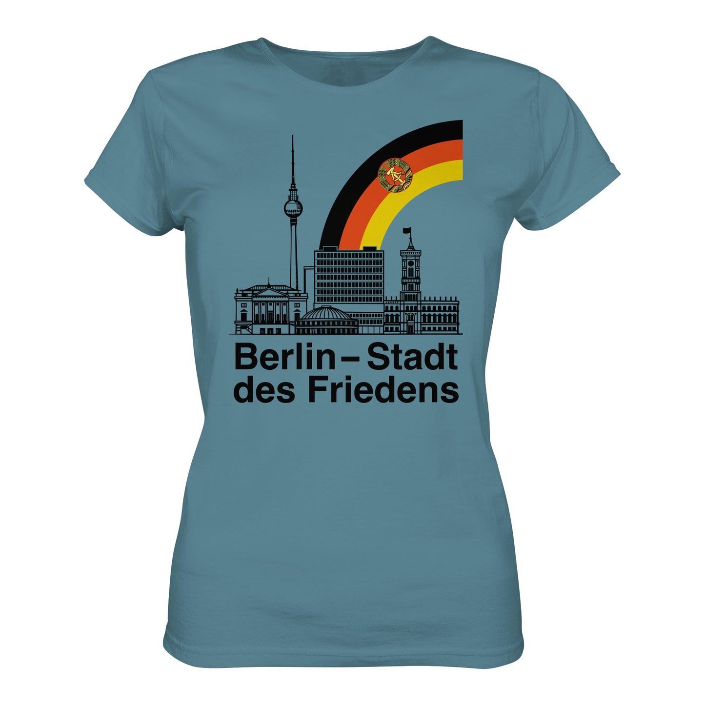 DDR Ostalgie Shirt Mädels • BERLIN - STADT DES FRIEDENS (ORIGINAL POSTSTEMPEL)