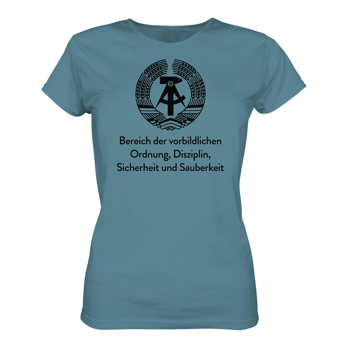DDR Ostalgie Shirt Mädels • BEREICH DER VORBILDLICHEN ORDNUNG (ORIGINAL SCHILD)
