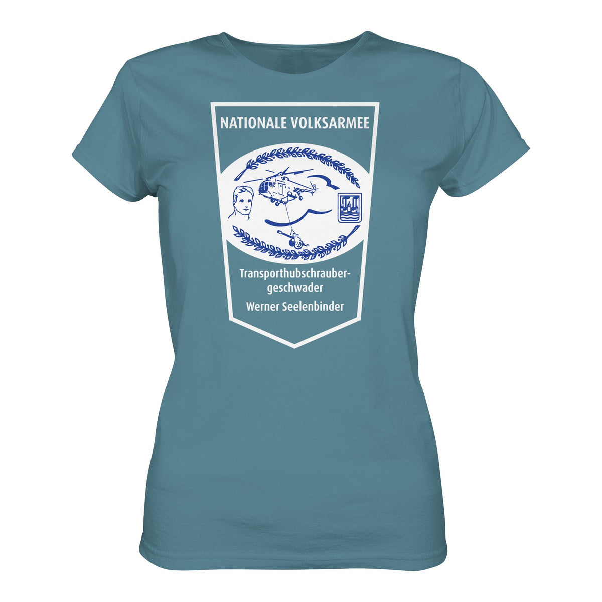 DDR Ostalgie Shirt Mädels • NVA - TRANSPORTHUBSCHRAUBERGESCHWADER WERNER SEELENBINDER