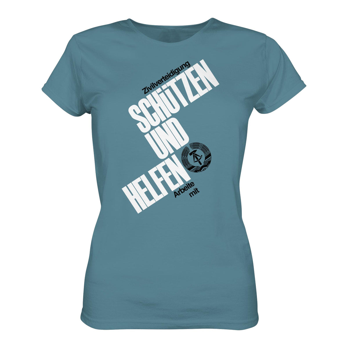 DDR-ZIVILVERTEIDIGUNG (ORIGINAL-PLAKAT) | DDR Ostalgie Shirt Mädels