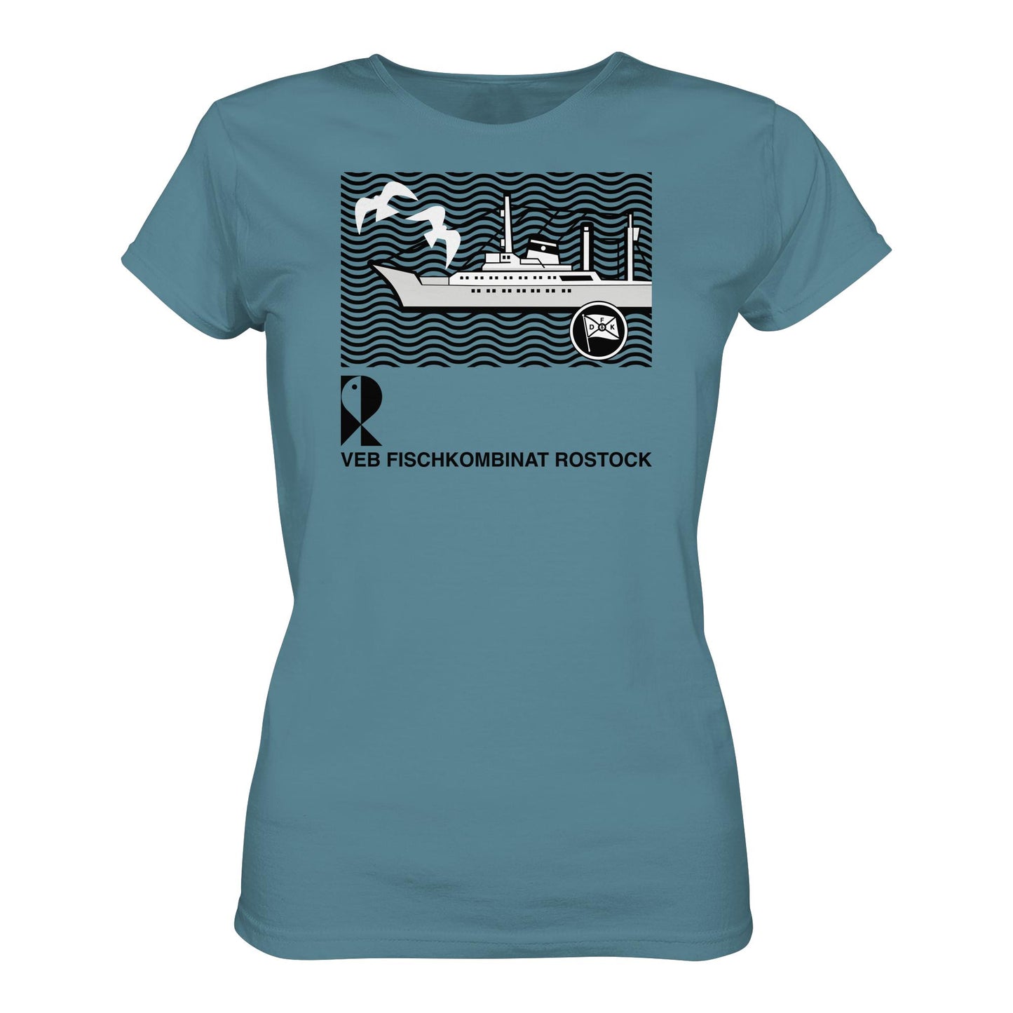 DDR Ostalgie Shirt Mädels • VEB FISCHKOMBINAT ROSTOCK