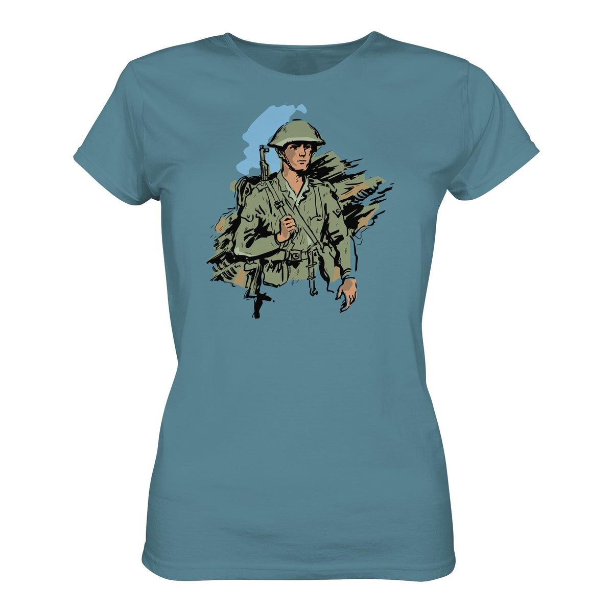 DDR Ostalgie Shirt Mädels • NVA-SOLDAT (ORIGINAL-ILLUSTRATION)