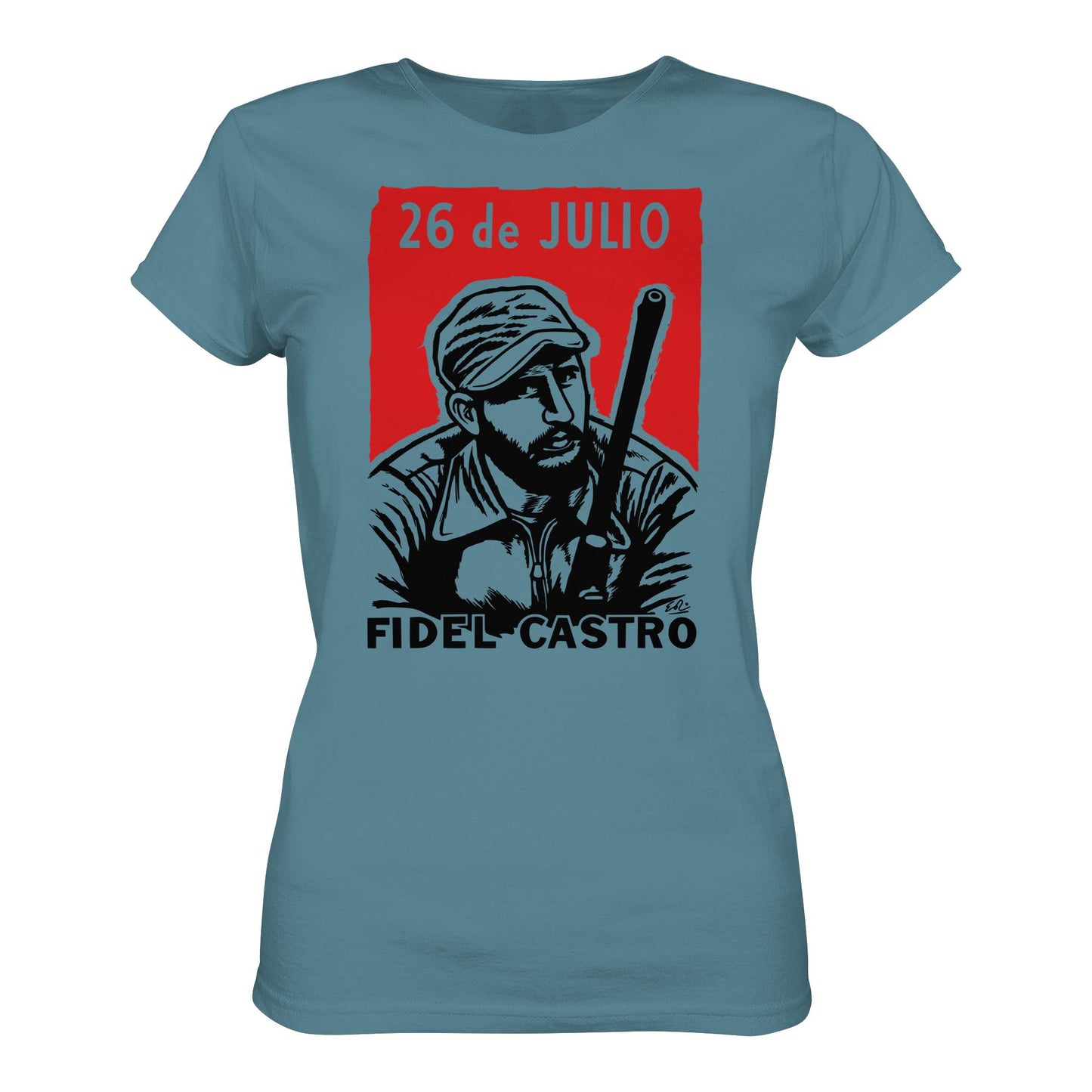 DDR Ostalgie Shirt Mädels • FIDEL CASTRO - BEWEGUNG DES 26. JULI