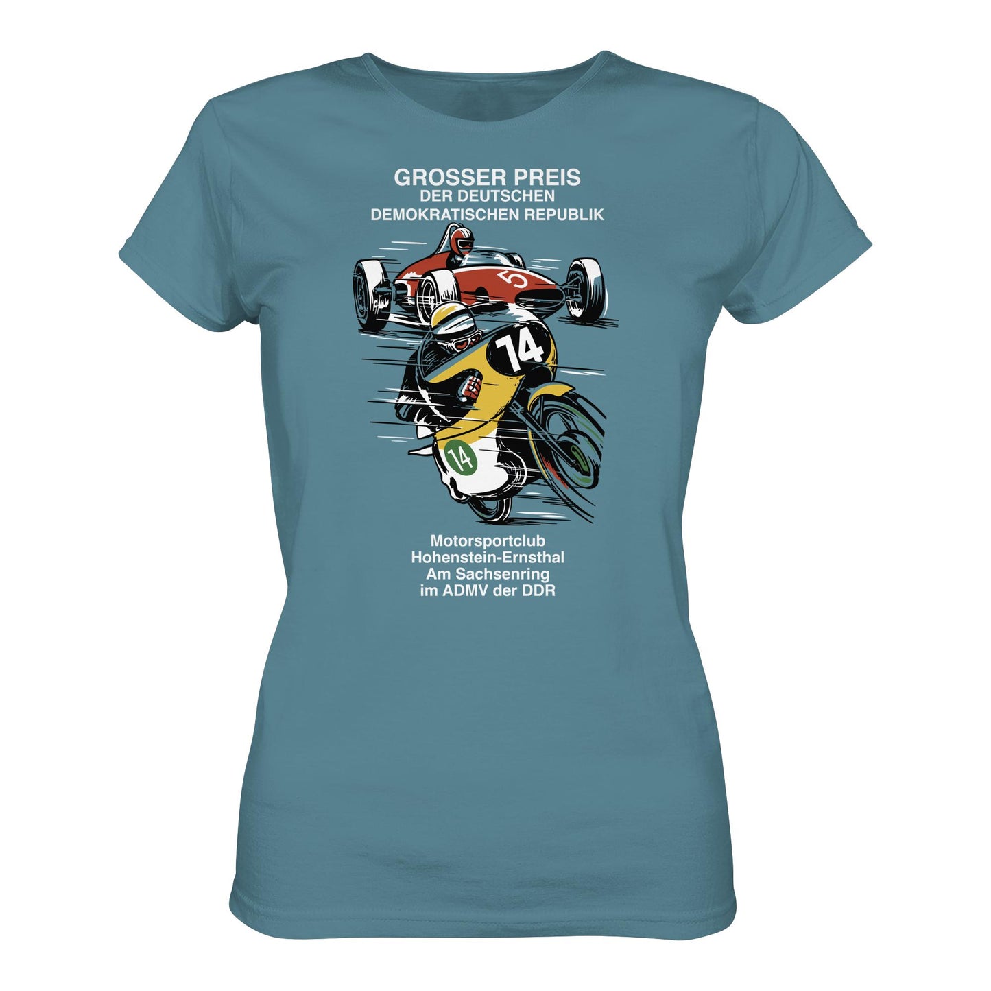 DDR Ostalgie Shirt Mädels • MOTORSPORT HOHENSTEIN-ERNSTHAL - GROSSER PREIS DER DDR
