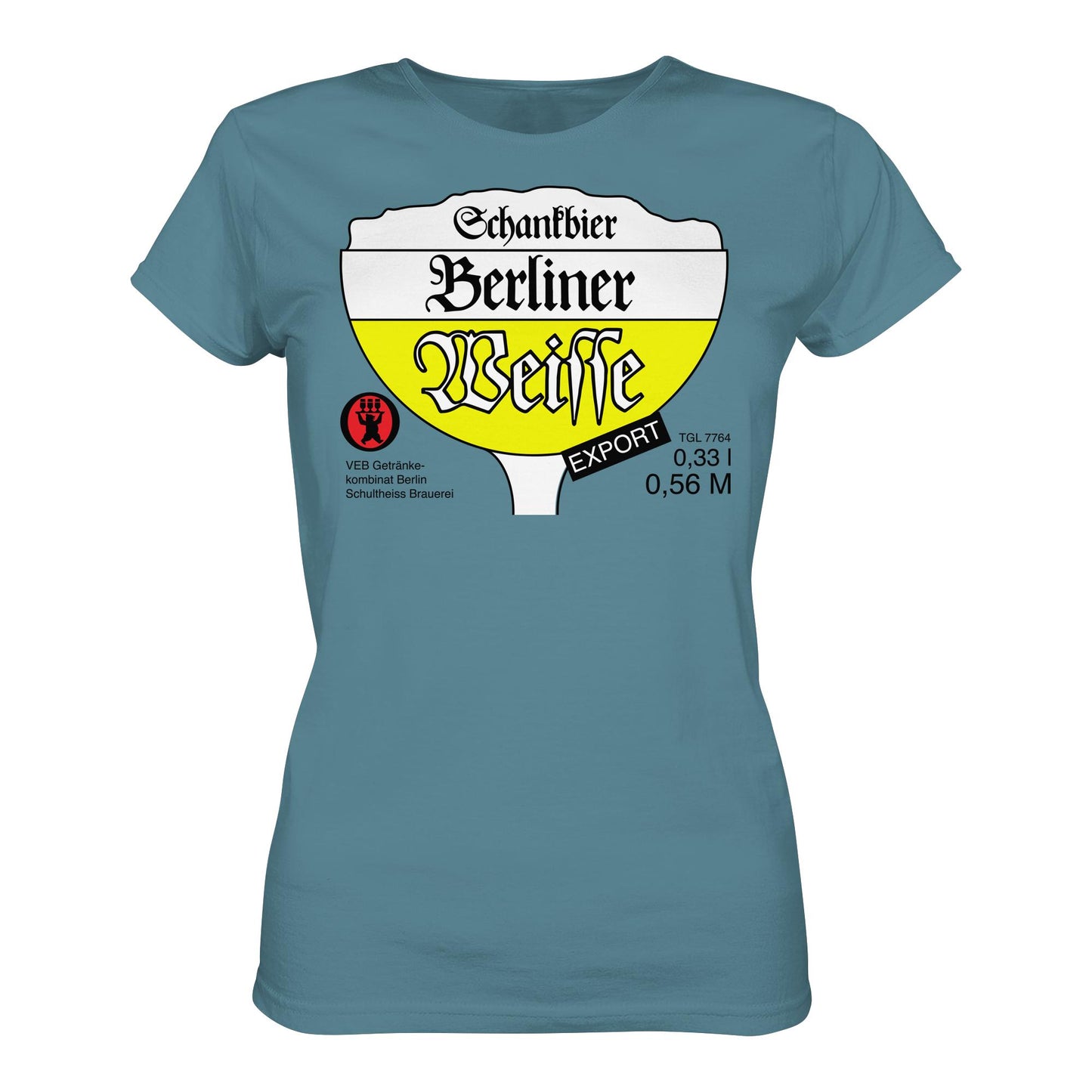 DDR Ostalgie Shirt Mädels • BERLINER WEISSE - VEB GETRÄNKEKOMBINAT BERLIN