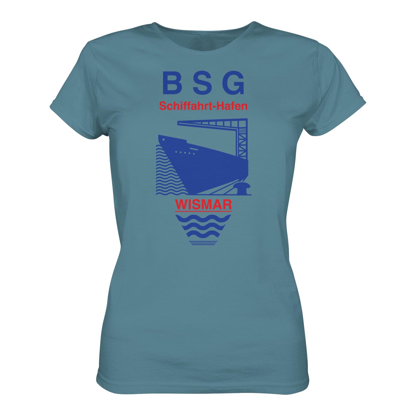 DDR Ostalgie Shirt Mädels • BSG SCHIFFAHRT HAFEN WISMAR
