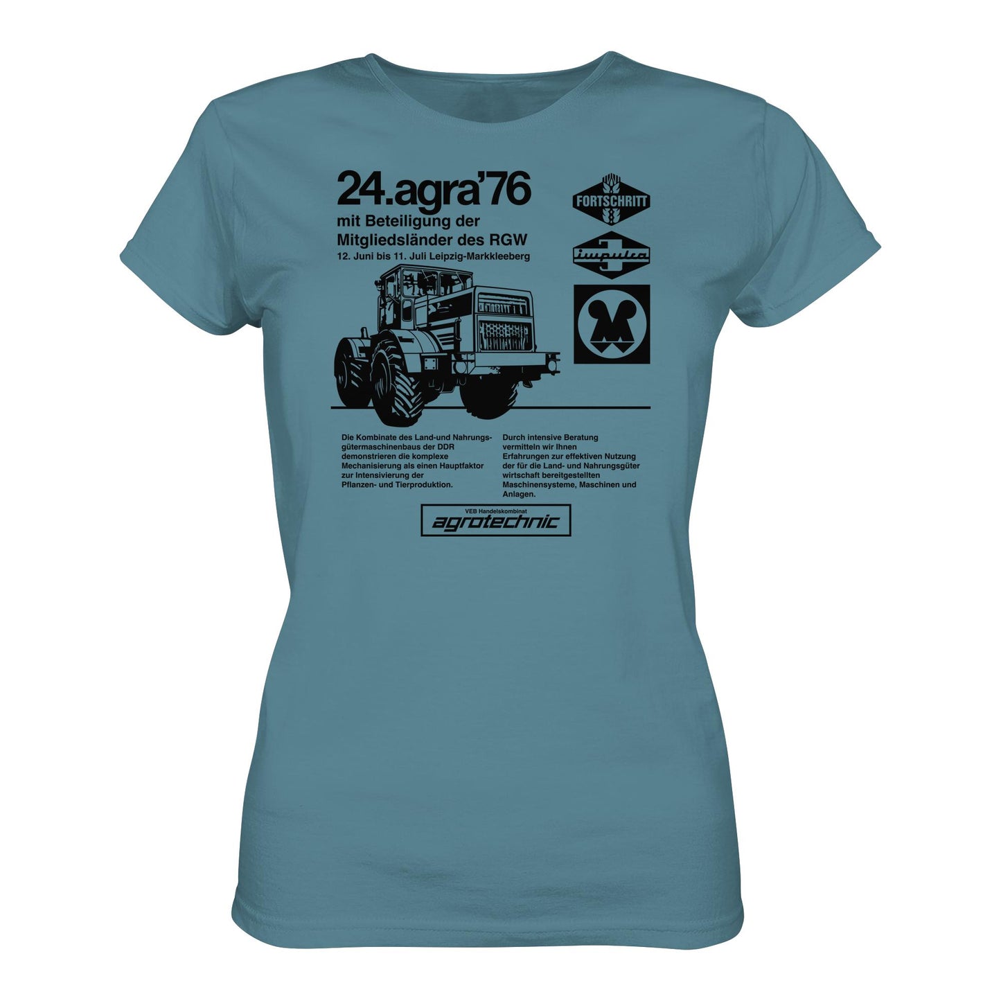 DDR Ostalgie Shirt Mädels • AGRA 1976, LEIPZIG-MARKKLEEBERG