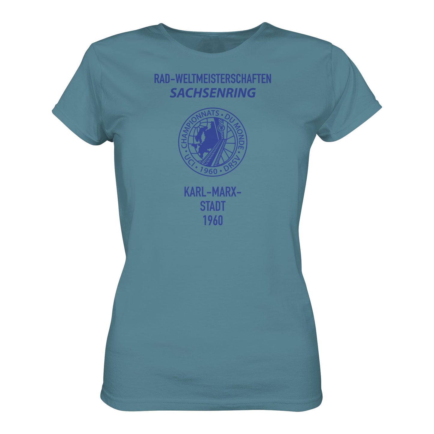 DDR Ostalgie Shirt Mädels • RADWELTMEISTERSCHAFTEN SACHSENRING, KARL-MARX-STADT 1960