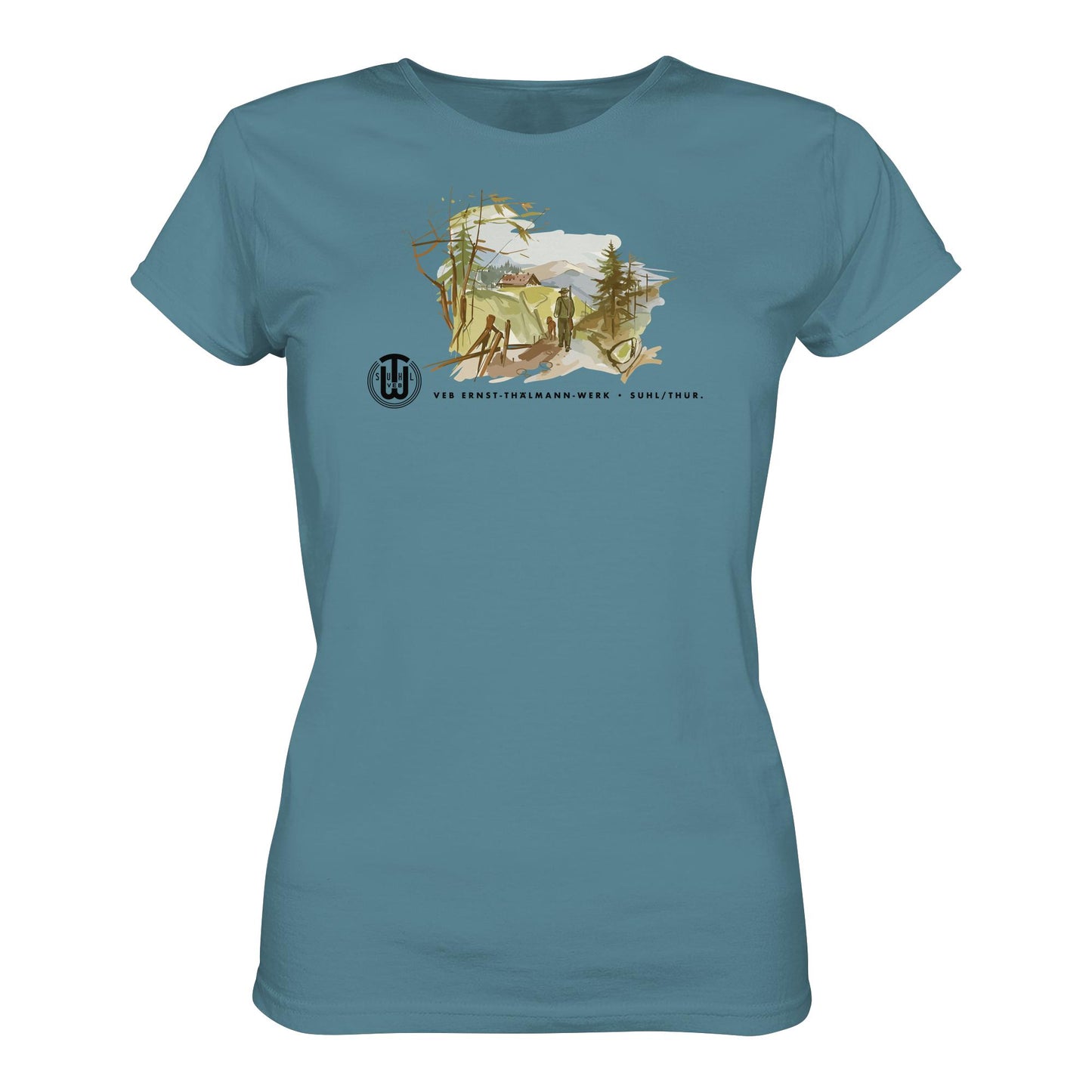 DDR Ostalgie Shirt Mädels • VEB SUHL ERNST-THÄLMANN-WERK (ORIGINAL-PROSPEKT)