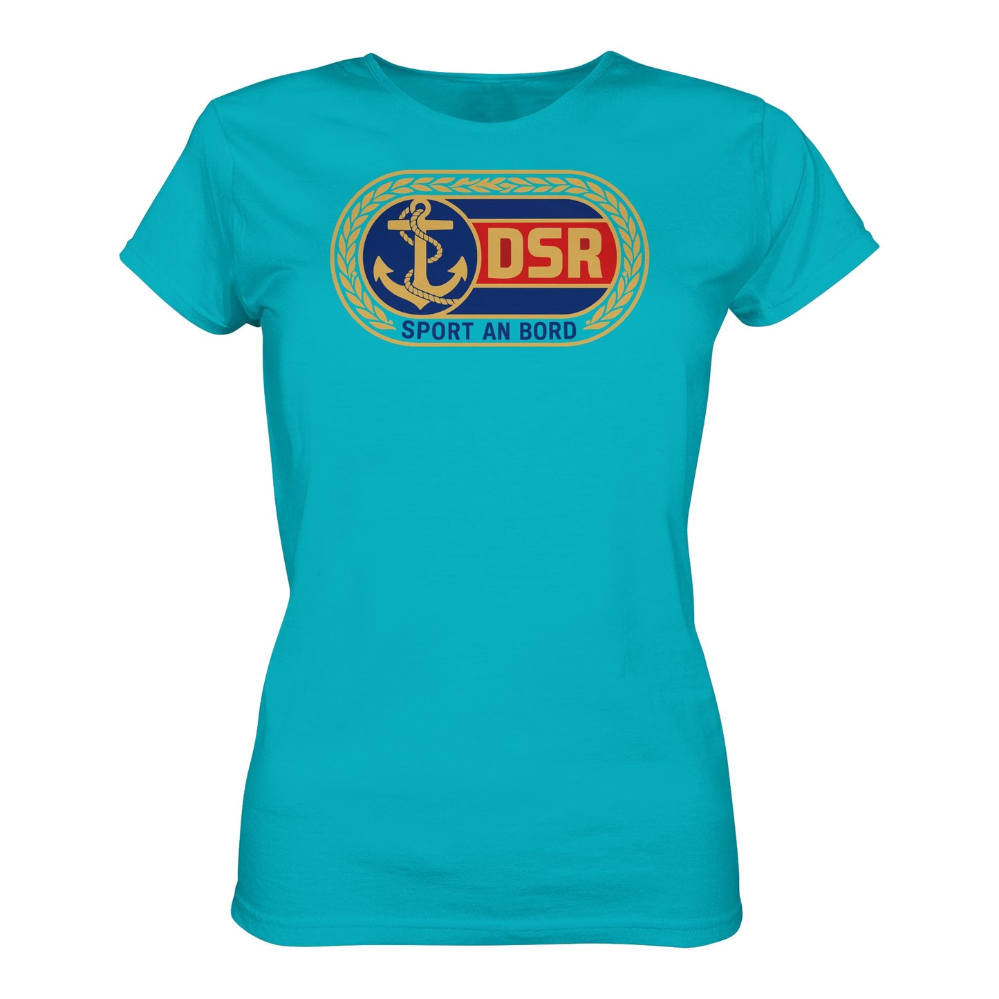 DDR Ostalgie Shirt Mädels • DSR - SPORT AN BORD (ORIGINAL ANSTECKER)