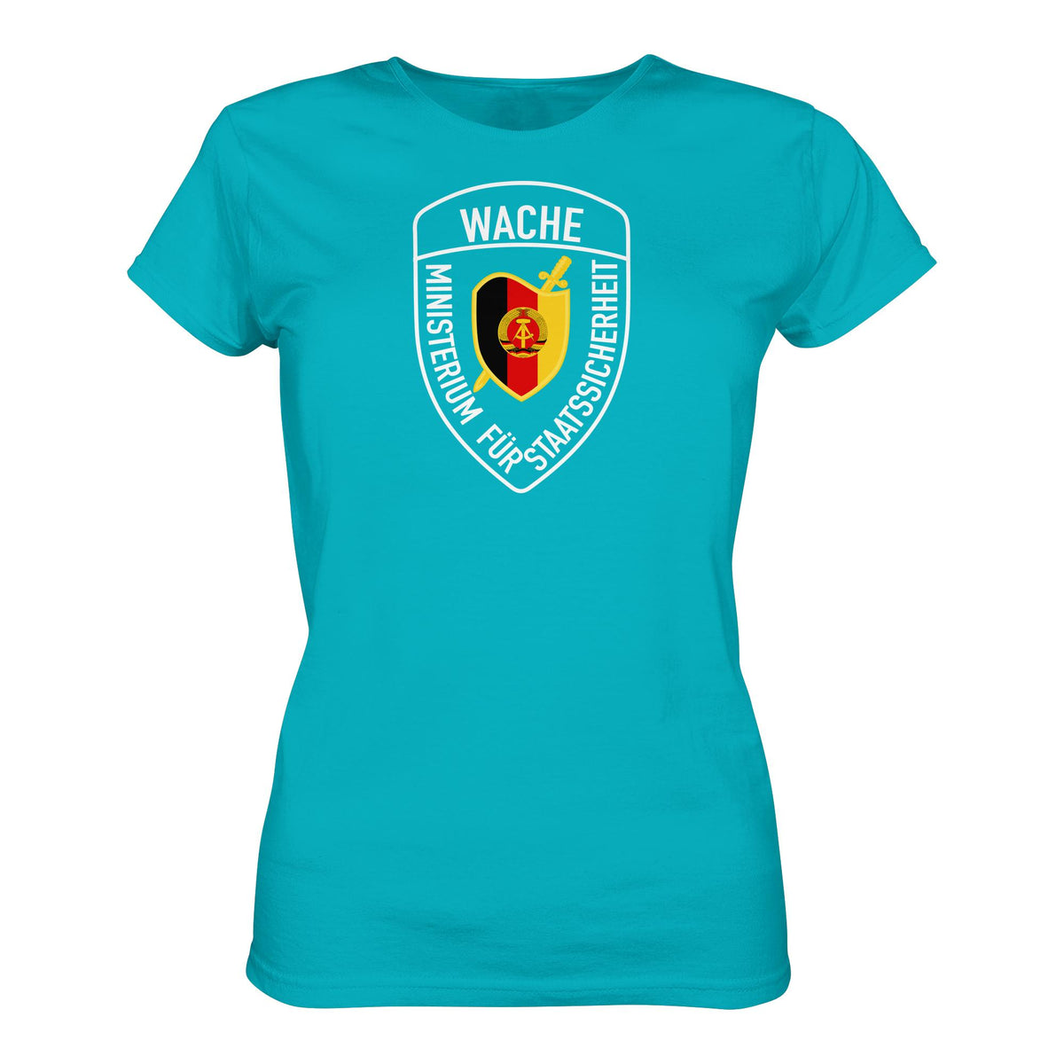 DDR Ostalgie Shirt Mädels • MINISTERIUM FÜR STAATSSICHERHEIT - WACHE (ORIGINAL SCHILD)