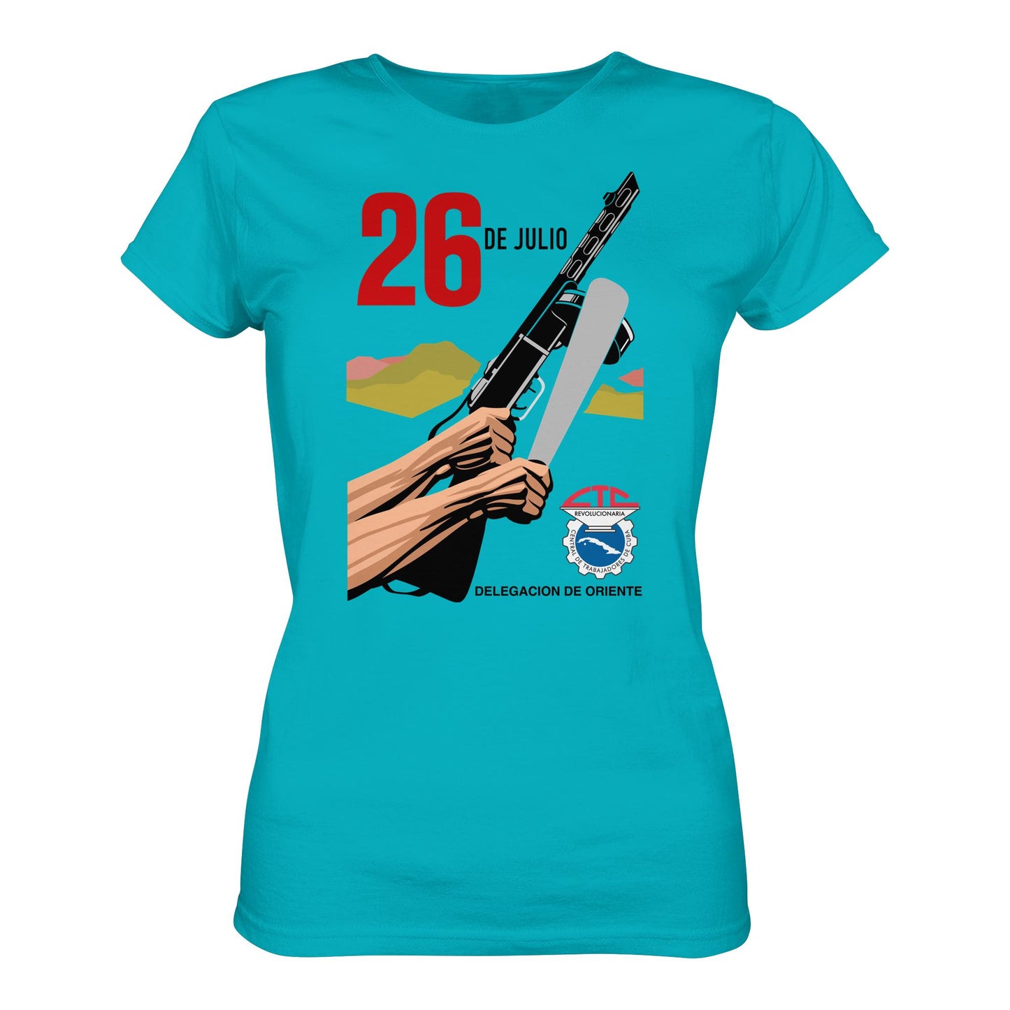 DDR Ostalgie Shirt Mädels • BEWEGUNG DES 26. JULI, KUBA (ORIGINAL POSTER)