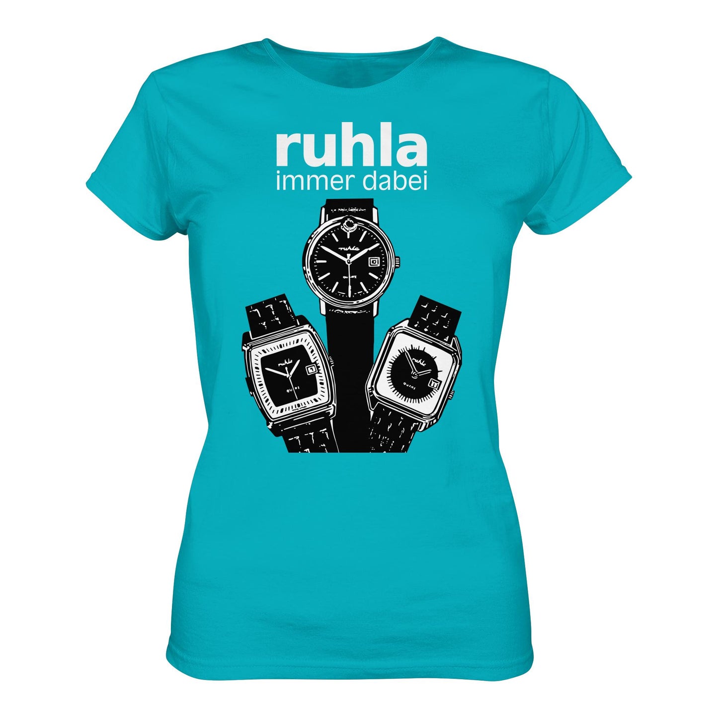 DDR Ostalgie Shirt Mädels • VEB UHRENWERT RUHLA (ORIGINAL PLAKAT)