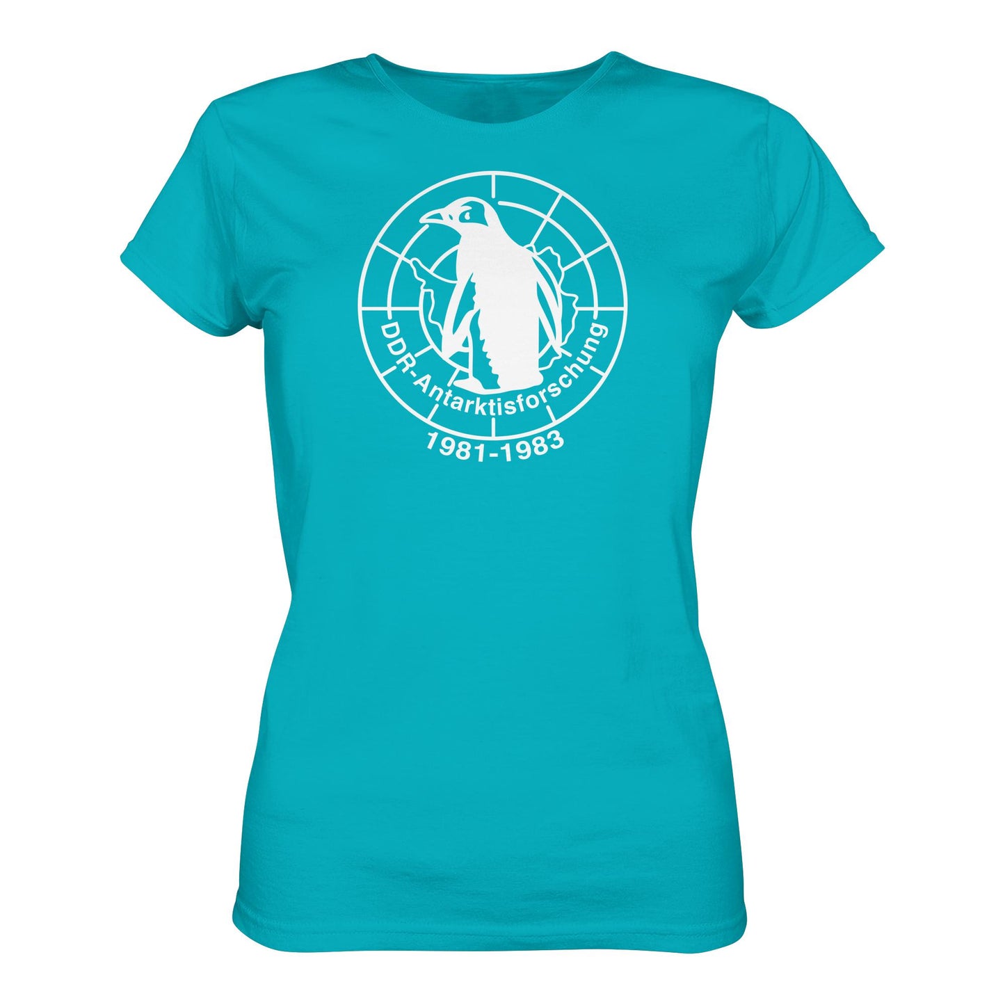 DDR Ostalgie Shirt Mädels • ANTARKTISFORSCHUNG DER DDR - 1981-1983, POSTSTEMPEL