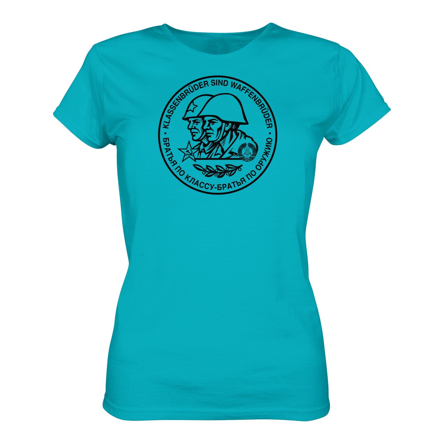 DDR Ostalgie Shirt Mädels • KLASSENBRÜDER SIND WAFFENBRÜDER (NVA)