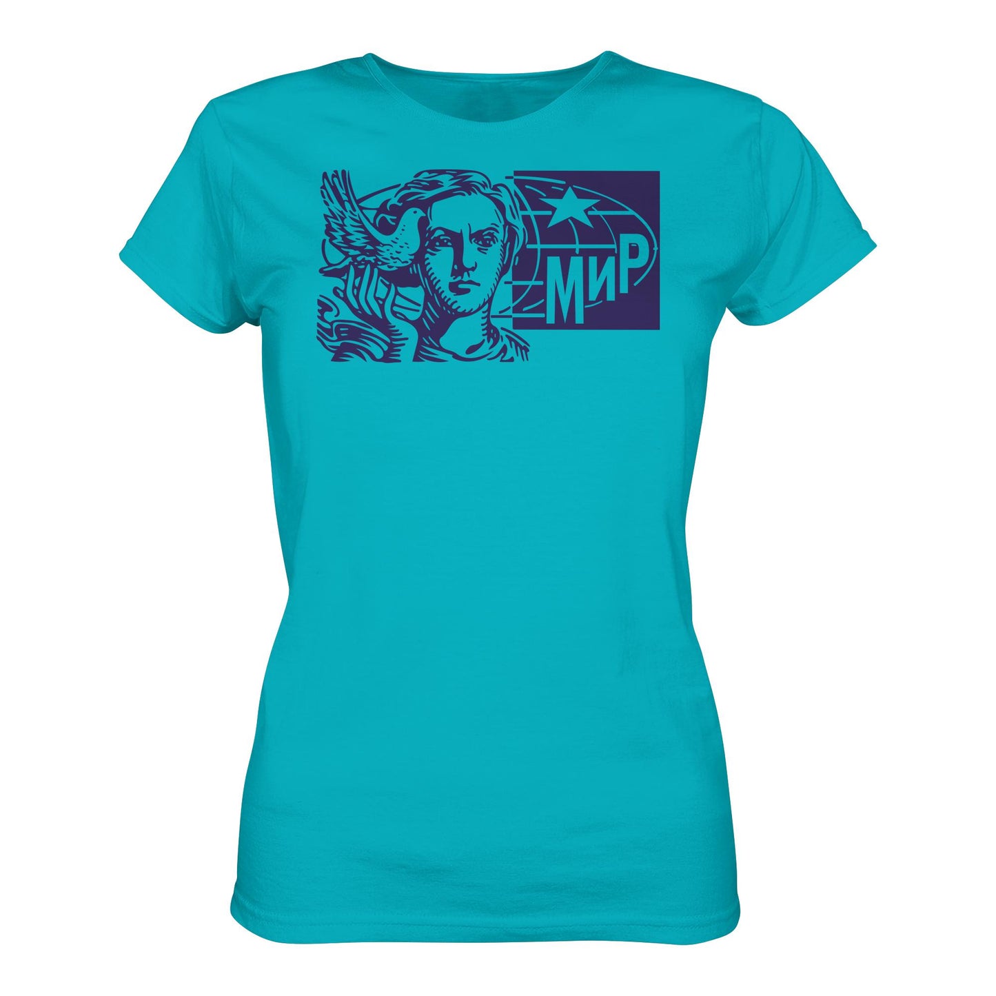 DDR Ostalgie Shirt Mädels • MIR - FRIEDEN (ORIGINAL BRIEFMARKE)