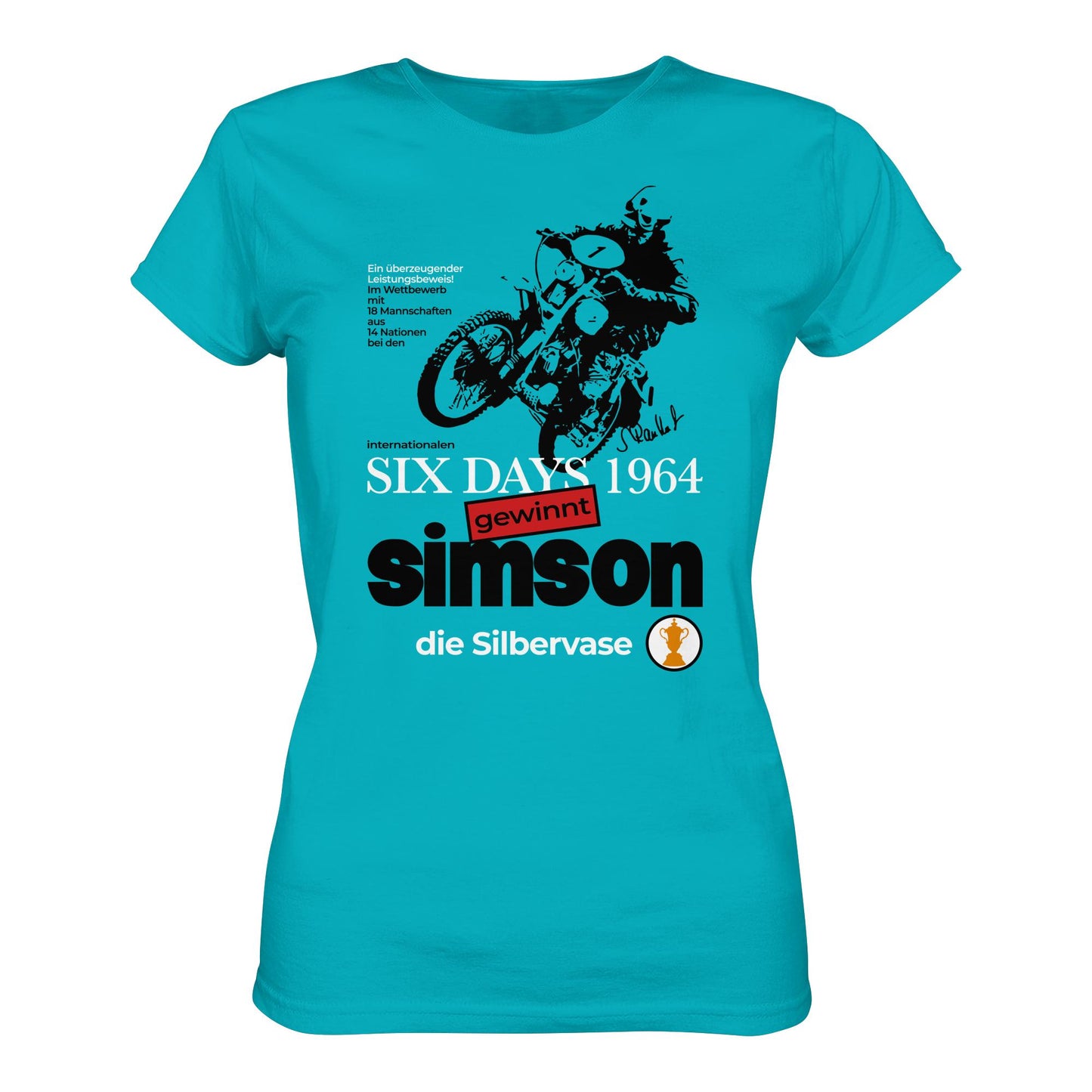 DDR Ostalgie Shirt Mädels • SIMSON GEWINNT SILBERVASE - SIX DAYS 1964