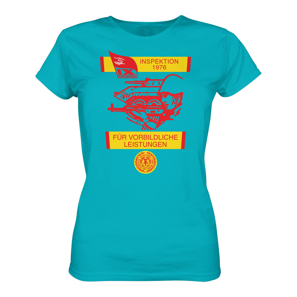 DDR Ostalgie Shirt Mädels • NVA - WIMPEL FÜR VORBILDLICHE LEISTUNGEN 1976