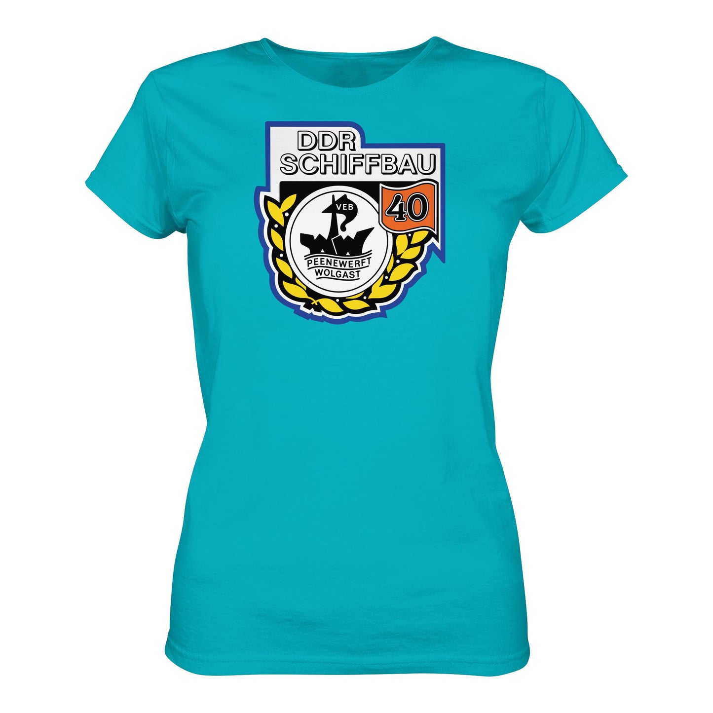 DDR Ostalgie Shirt Mädels • VEB PEENEWERFT WOLGAST, DDR SCHIFFBAU