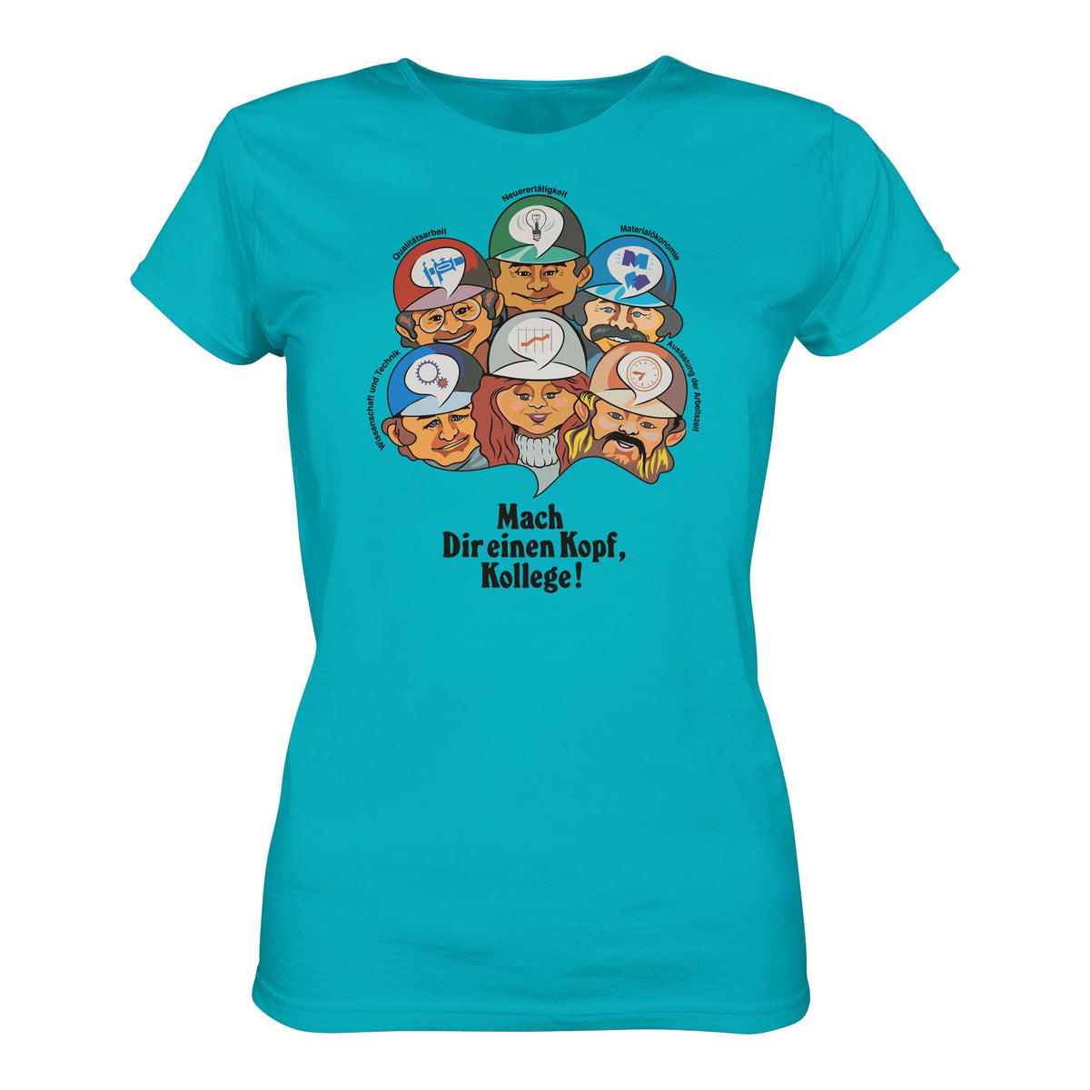 DDR Ostalgie Shirt Mädels • MACH DIR EINEN KOPF, KOLLEGE