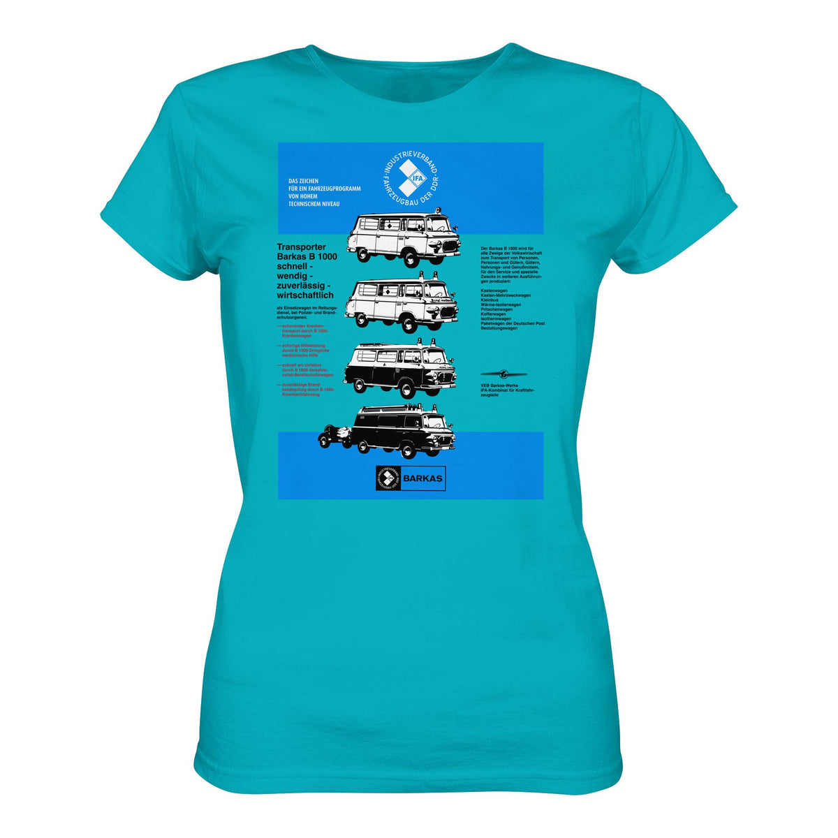 DDR Ostalgie Shirt Mädels • IFA BARKAS B 1000 (ORIGINAL-PLAKAT)