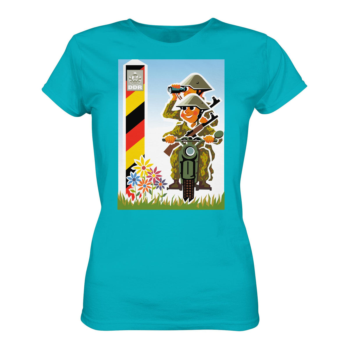 DDR Ostalgie Shirt Mädels • NVA-GRENZTRUPPEN (ORIGINAL-PLAKAT)