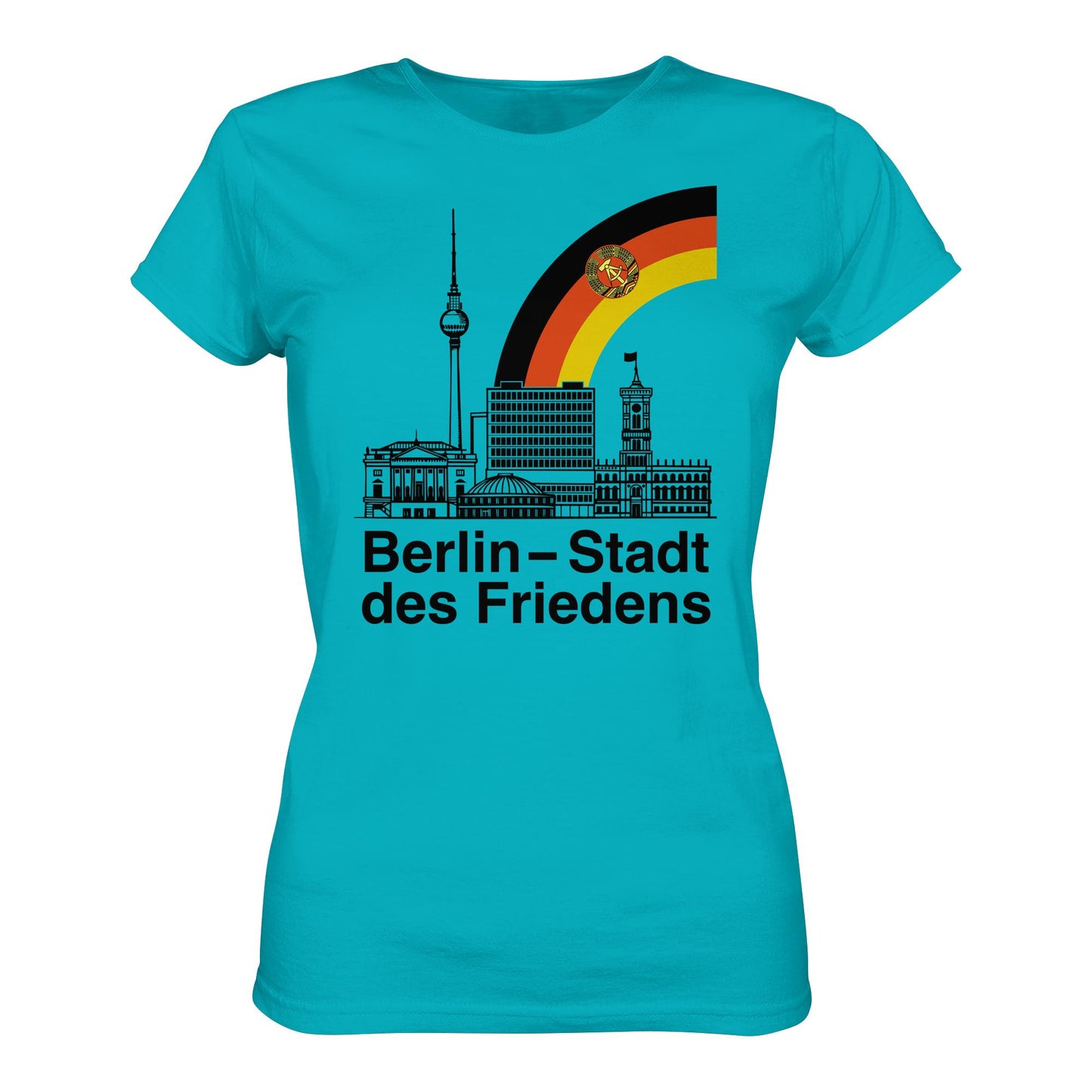 DDR Ostalgie Shirt Mädels • BERLIN - STADT DES FRIEDENS (ORIGINAL POSTSTEMPEL)