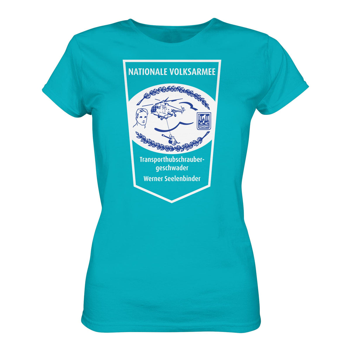 DDR Ostalgie Shirt Mädels • NVA - TRANSPORTHUBSCHRAUBERGESCHWADER WERNER SEELENBINDER