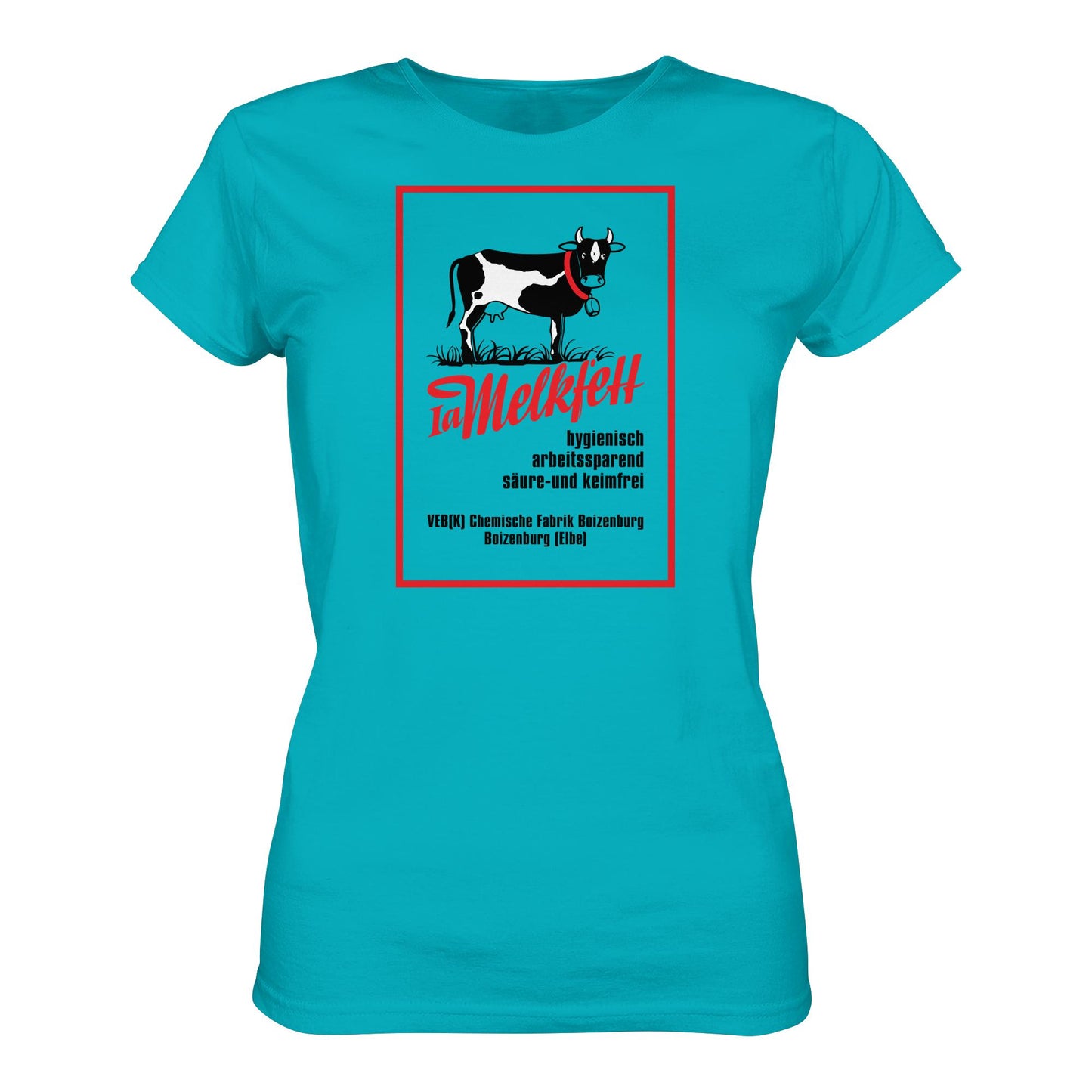 DDR Ostalgie Shirt Mädels • 1A MELKFETT - VEB BOIZENBURG