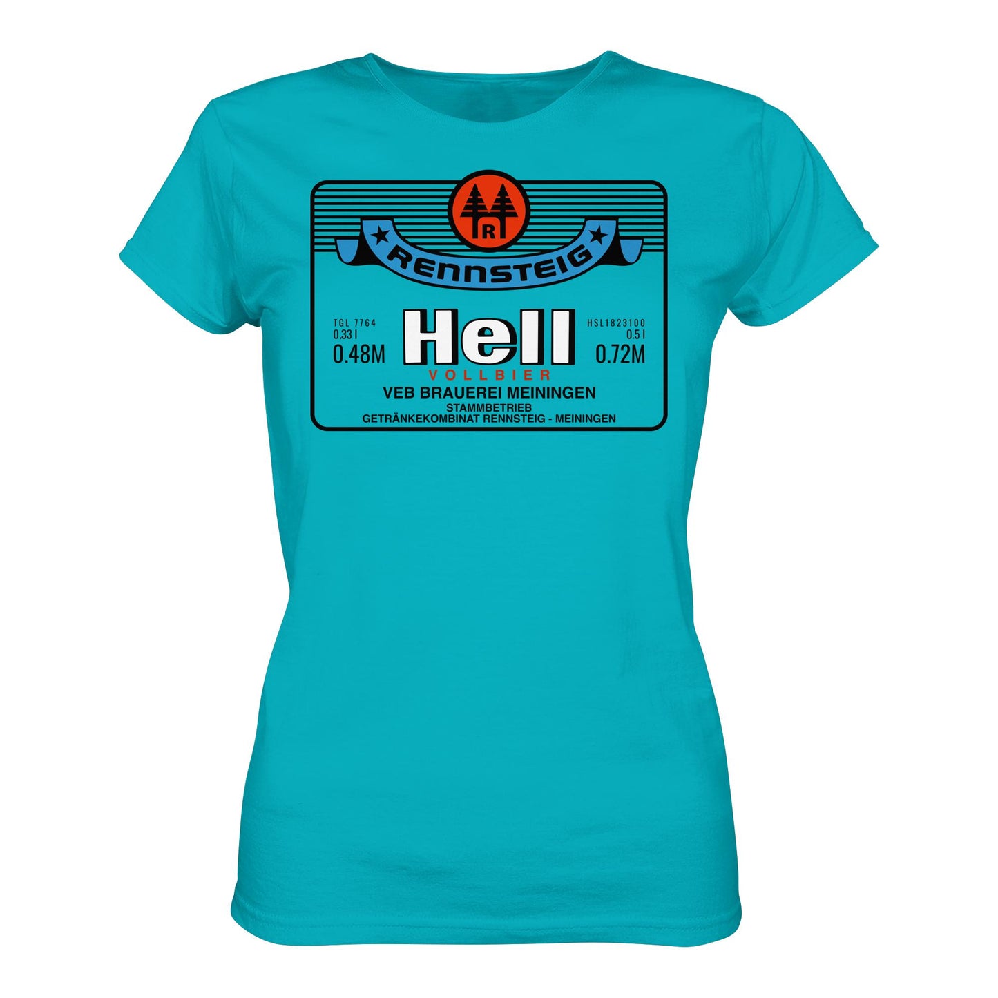 DDR Ostalgie Shirt Mädels • RENNSTEIG HELL - VEB BRAUEREI MEININGEN