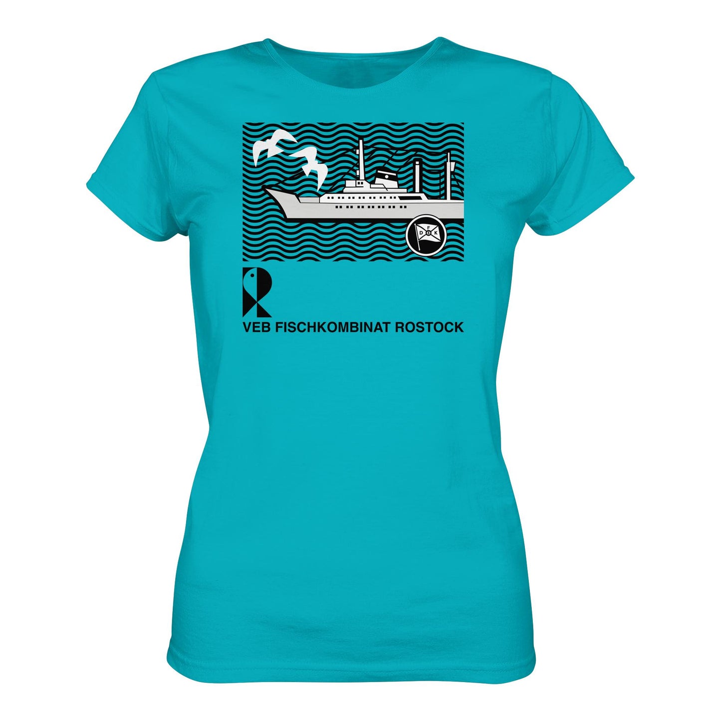 DDR Ostalgie Shirt Mädels • VEB FISCHKOMBINAT ROSTOCK