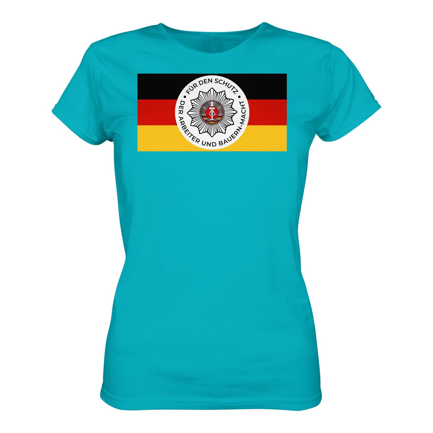 DDR Ostalgie Shirt Mädels • NVA - FÜR DEN SCHUTZ DER ARBEITER- UND BAUERNMACHT (ORIGINAL BANDEROLE)