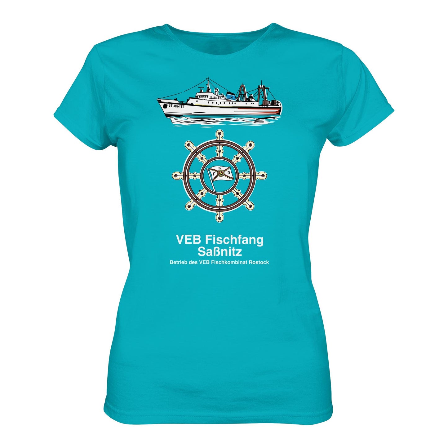 DDR Ostalgie Shirt Mädels • VEB FISCHFANG SASSNITZ - Ladies Premium Shirt