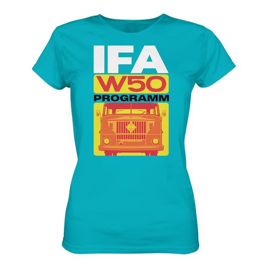 DDR Ostalgie Shirt Mädels • IFA W50 PROGRAMM (ORIGINAL COVER BROSCHÜRE)