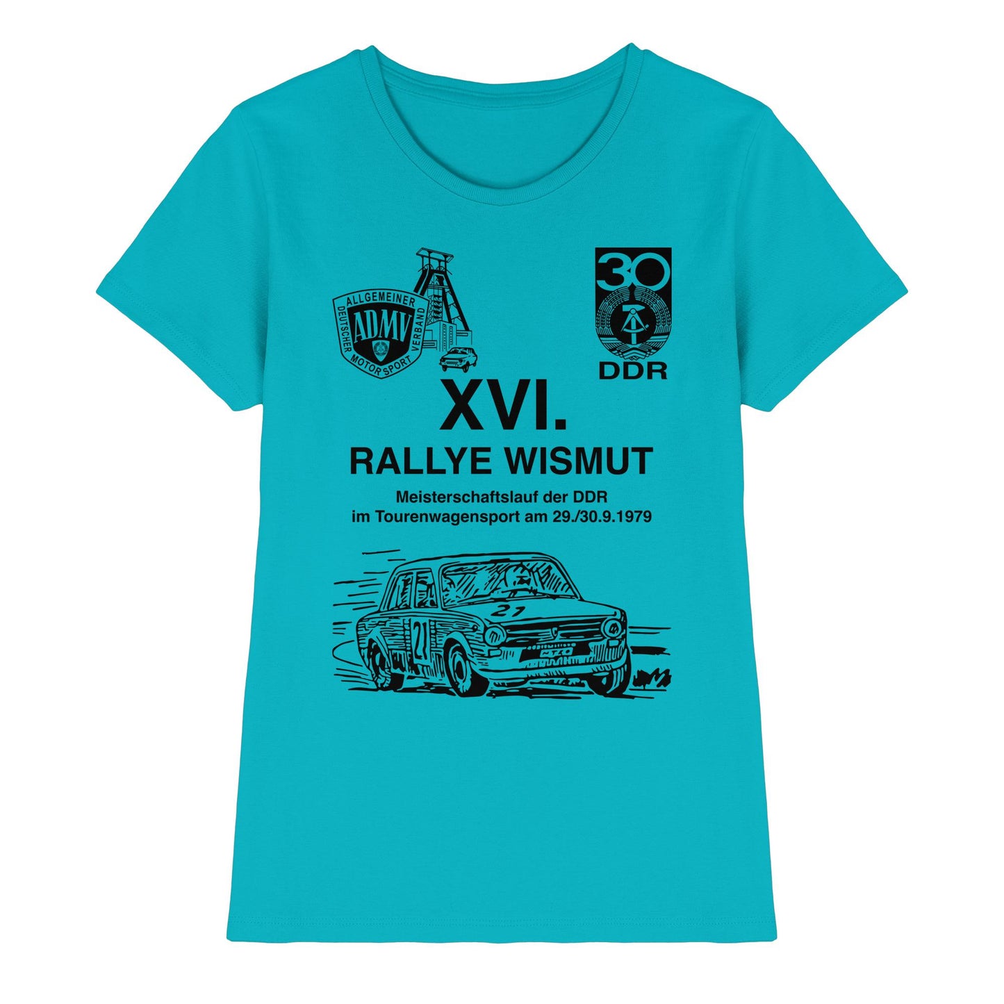 DDR Ostalgie Shirt Mädels • 16. RALLYE WISMUT, MEISTERSCHAFTSLAUF DER DDR - 1979