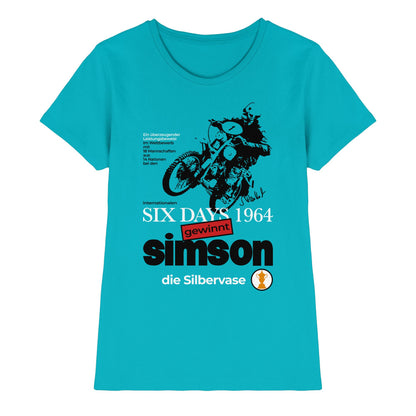 DDR Ostalgie Shirt Mädels • SIMSON GEWINNT SILBERVASE - SIX DAYS 1964