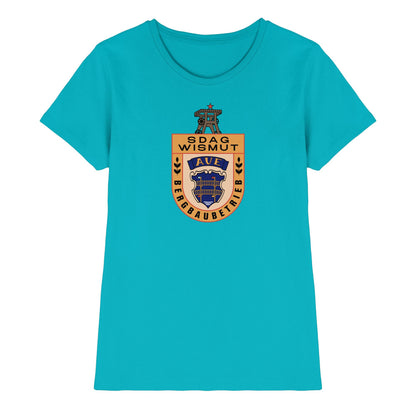 DDR Ostalgie Shirt Mädels • SDAG WISMUT AUE - ABZEICHEN