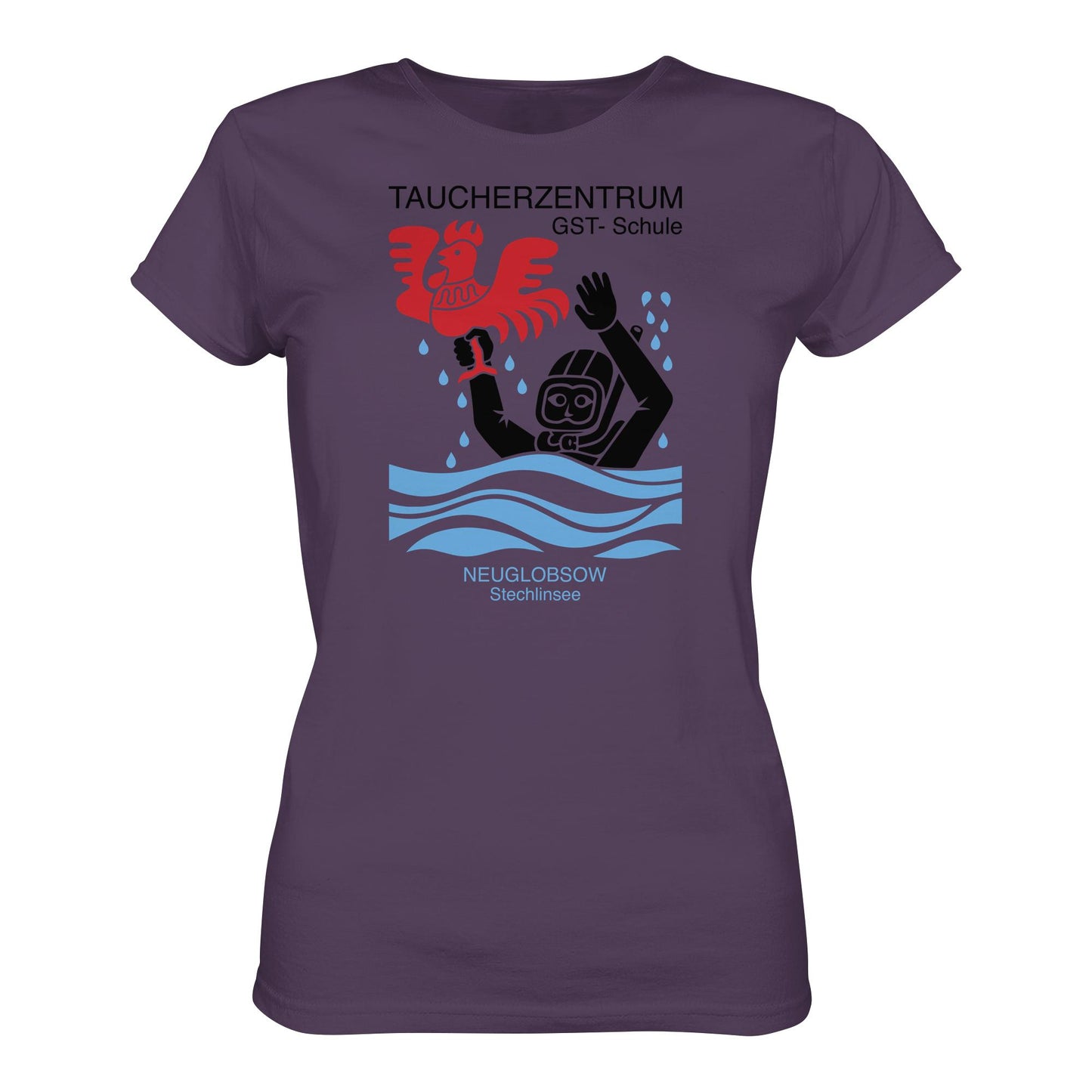 DDR Ostalgie Shirt Mädels • GST-TAUCHSCHULE NEUGLOBSOW STECHLINSEE
