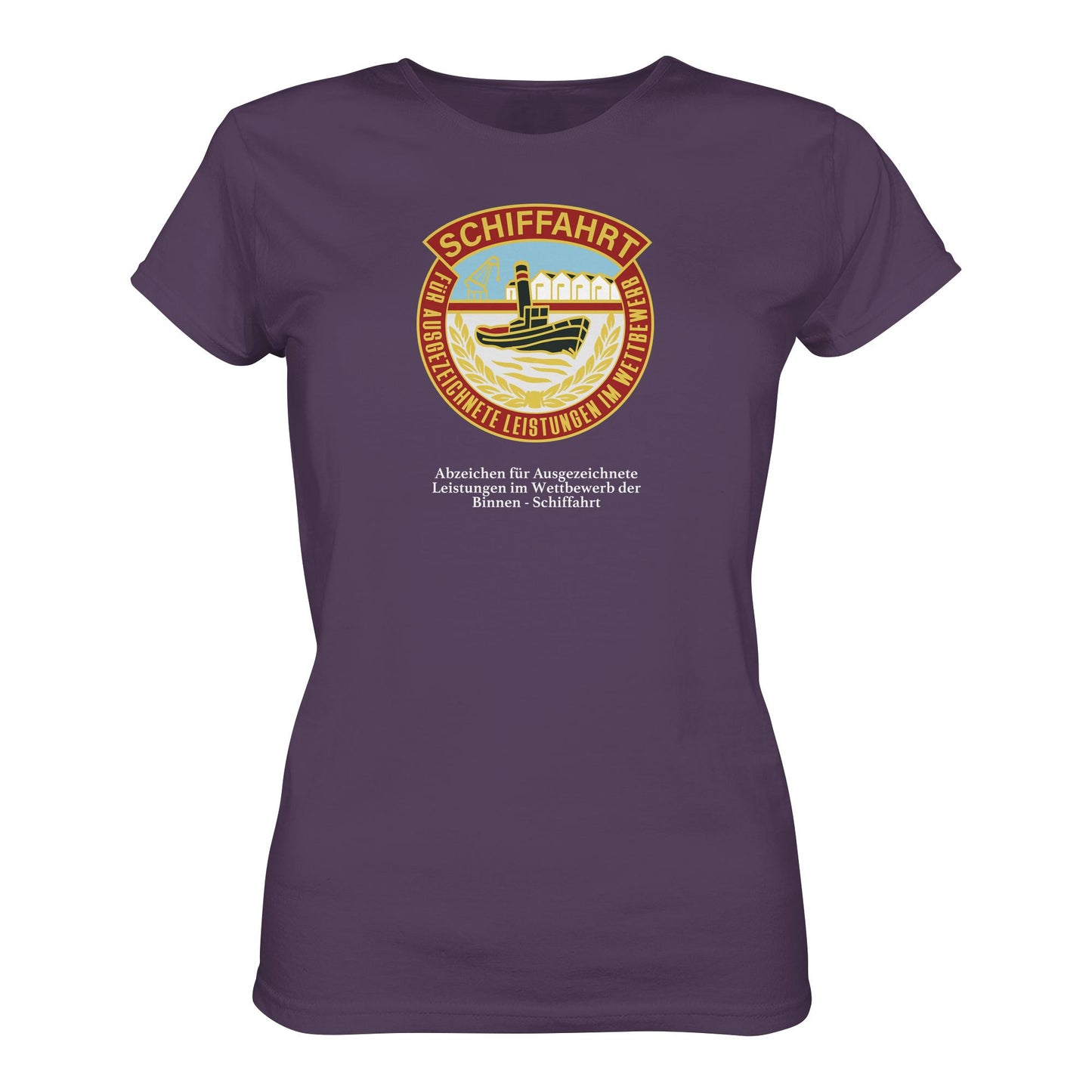 DDR Ostalgie Shirt Mädels • BINNEN-SCHIFFAHRT - ABZEICHEN FÜR AUSGEZEICHNETE LEISTUNGEN