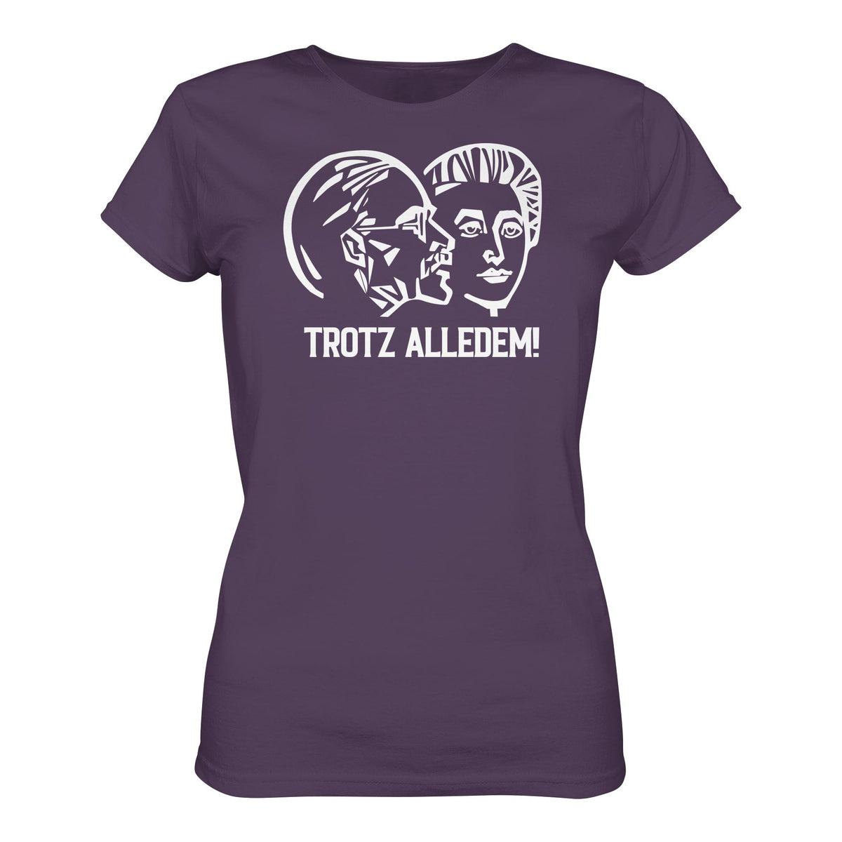 DDR Ostalgie Shirt Mädels • WALTER WOMACKA - TROTZ ALLEDEM (STAATSRATSGEBÄUDE, Aus der Geschichte der Deutschen Arbeiterbewegung, 1964)
