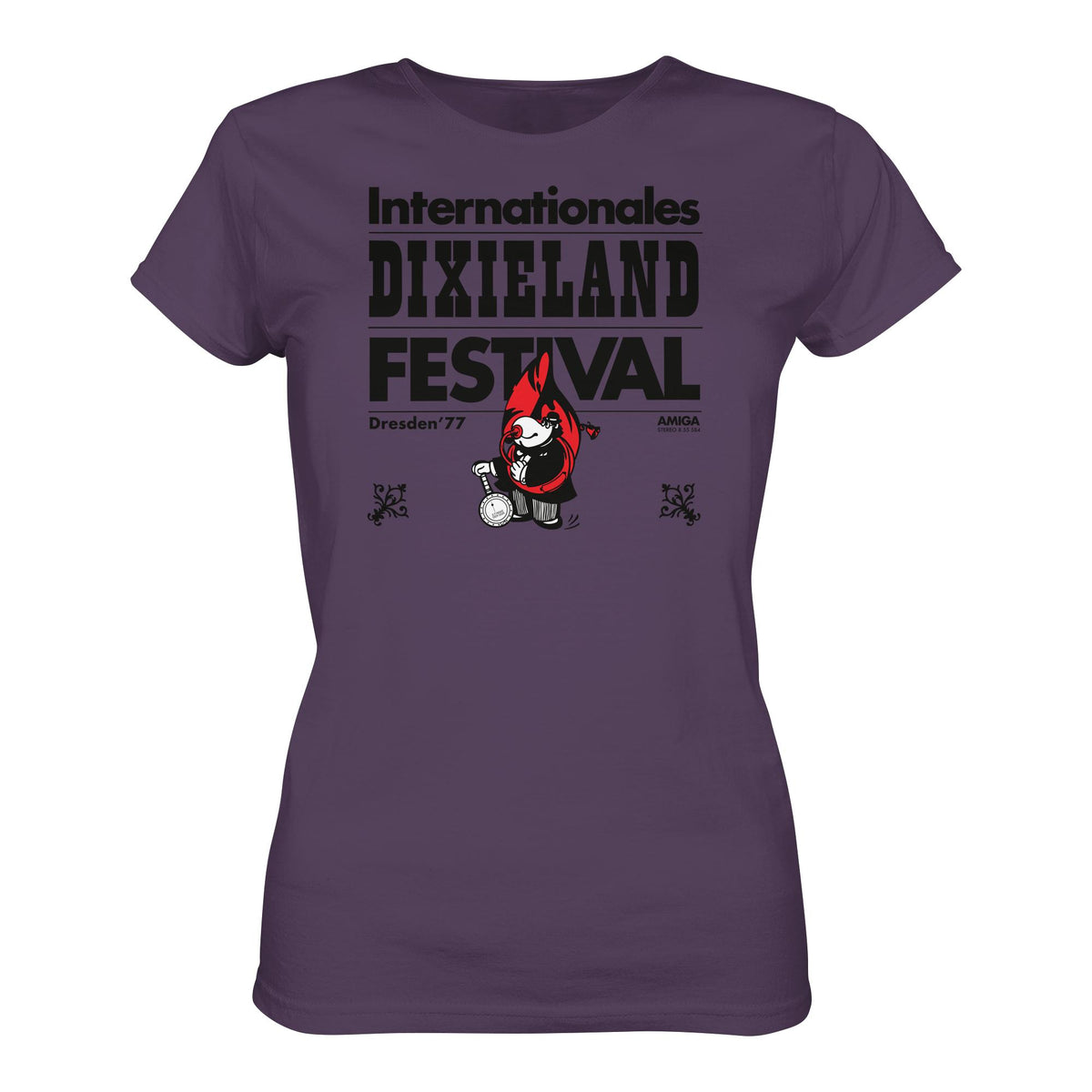 DDR Ostalgie Shirt Mädels • INTERNATIONALES DIXIELAND FESTIVAL DRESDEN 1977
