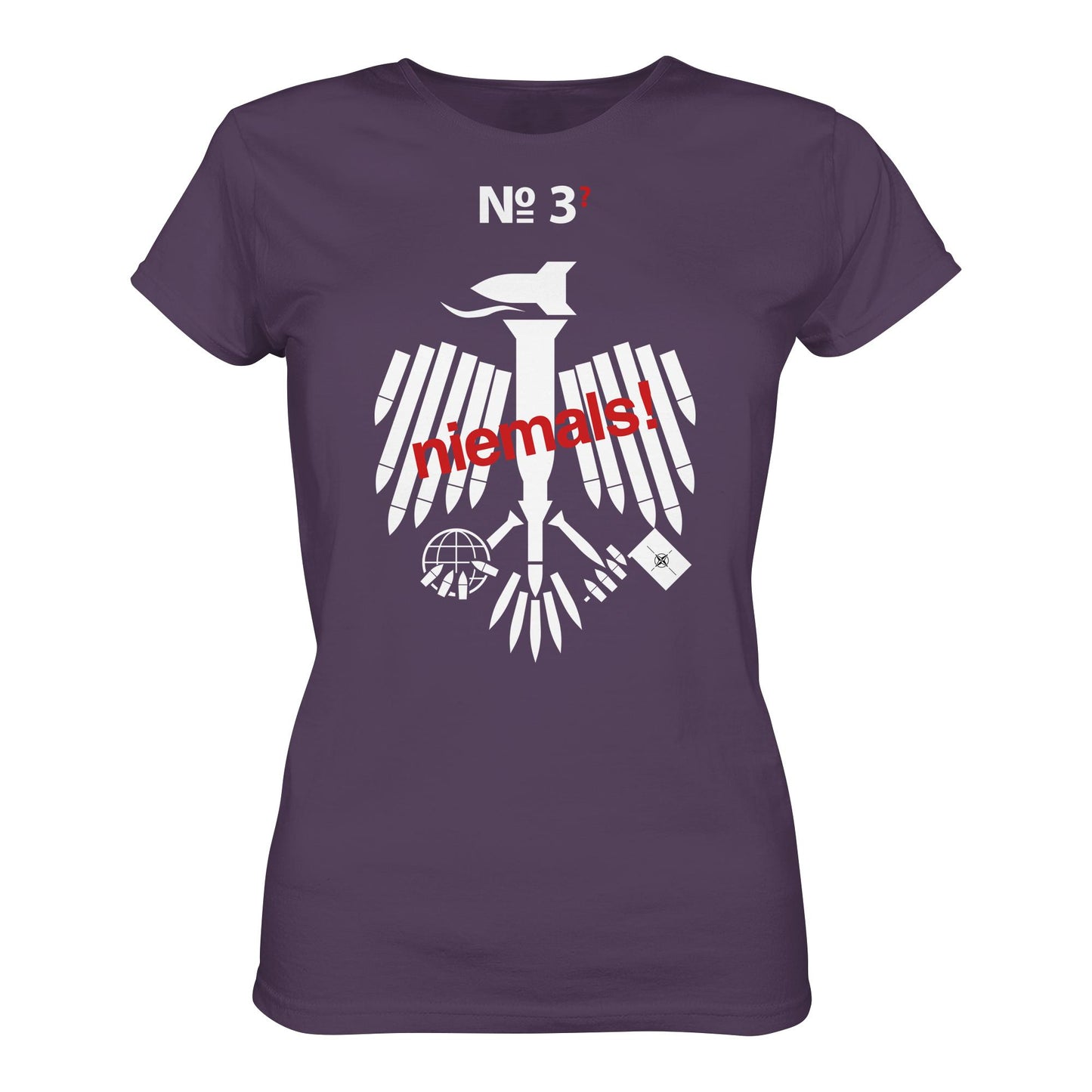 DDR Ostalgie Shirt Mädels • 3. WELTKRIEG NIEMALS! ANTI-NATO (ORIGINAL POSTER)