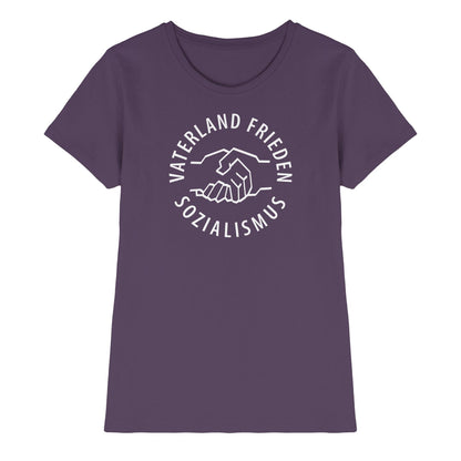 DDR Ostalgie Shirt Mädels • VATERLAND FRIEDEN SOZIALISMUS (DDR LOGO)