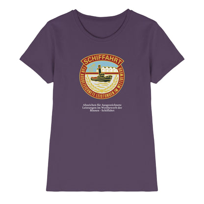 DDR Ostalgie Shirt Mädels • BINNEN-SCHIFFAHRT - ABZEICHEN FÜR AUSGEZEICHNETE LEISTUNGEN