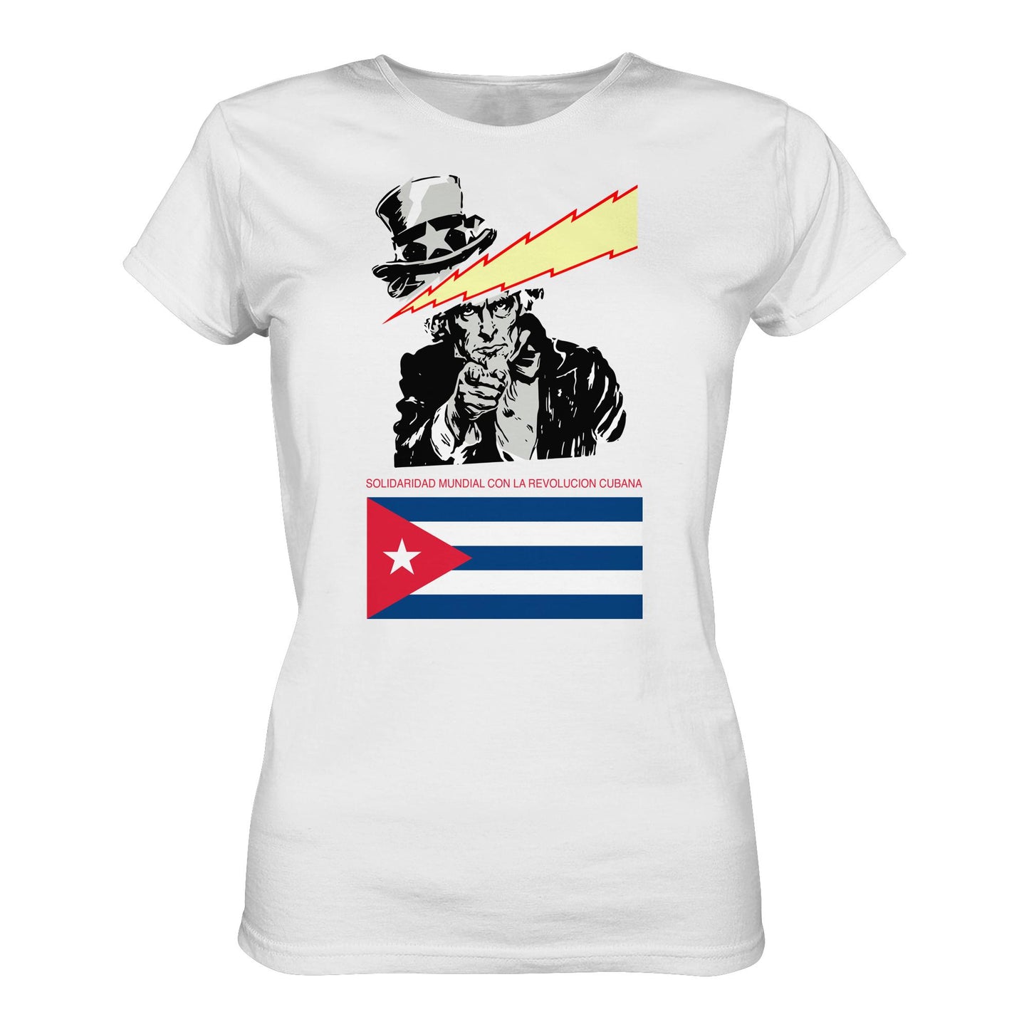 DDR Ostalgie Shirt Mädels • SOLIDARITÄT MIT DER KUBANISCHEN REVOLUTION (ORIGINAL POSTER)