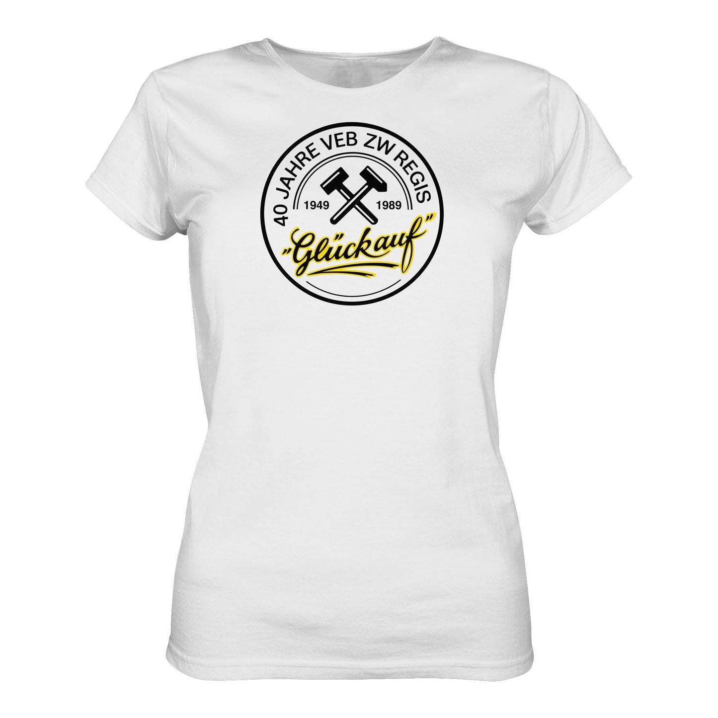 DDR Ostalgie Shirt Mädels • 40 JAHRE VEB ZW REGIS - GLÜCK AUF