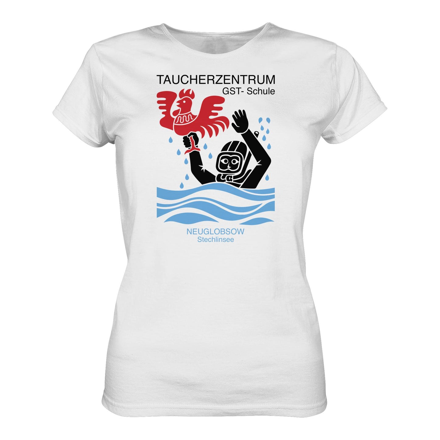 DDR Ostalgie Shirt Mädels • GST-TAUCHSCHULE NEUGLOBSOW STECHLINSEE