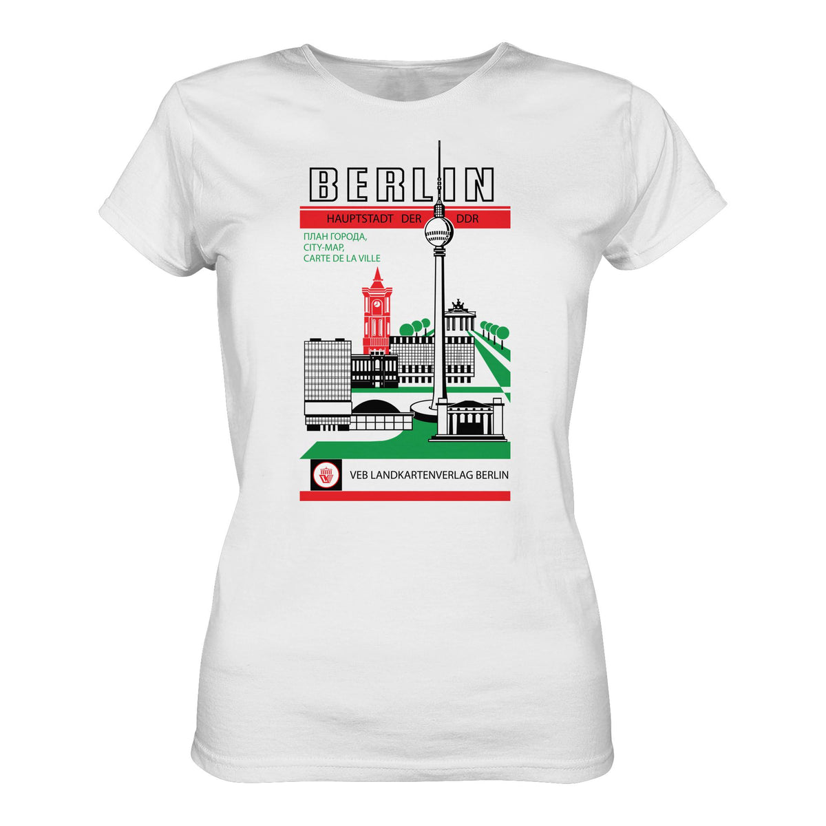 DDR Ostalgie Shirt Mädels • BERLIN, HAUPTSTADT DER DDR (ORIGINAL TITEL STADTFÜHRER)