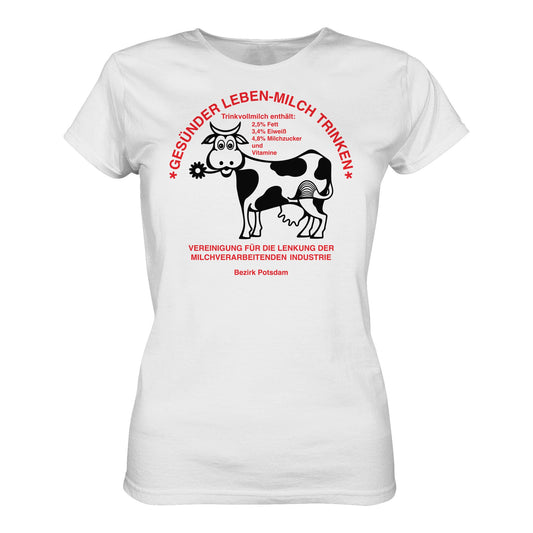 DDR Ostalgie Shirt Mädels • GESÜNDER LEBEN - MILCH TRINKEN, POTSDAM