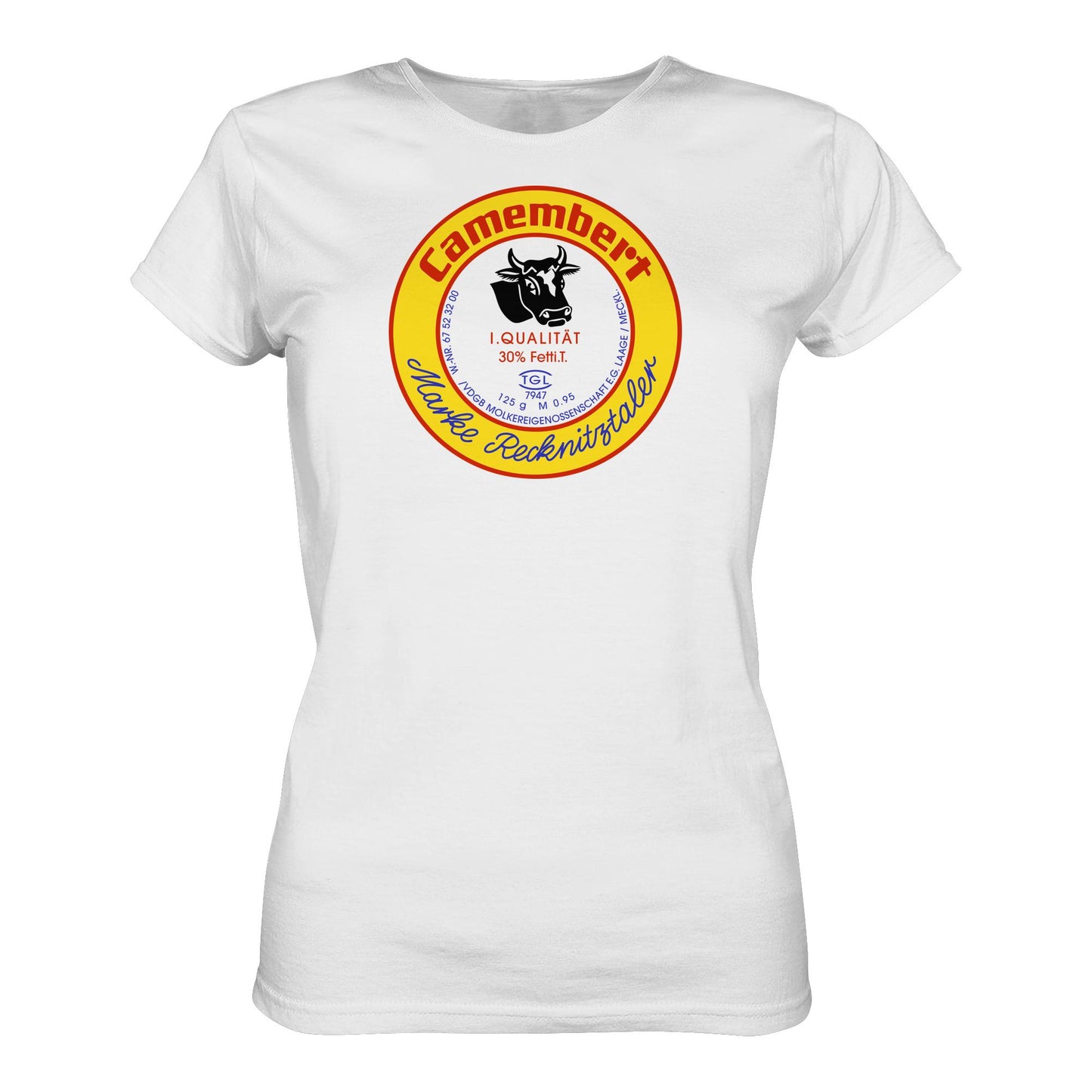 DDR Ostalgie Shirt Mädels • RECKNITZTALER CAMEMBERT - MOLKEREIGENOSSENSCHAFT LAAGE